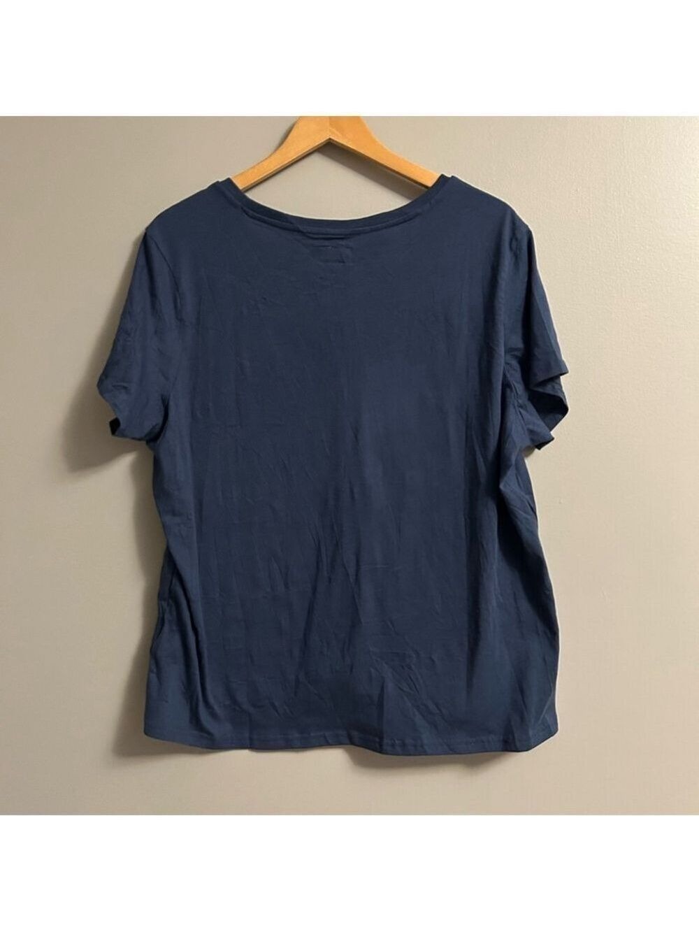 Pact Women's Dark Blue V-Neck Tee XXL Organic Cotton - Picture 5 of 7